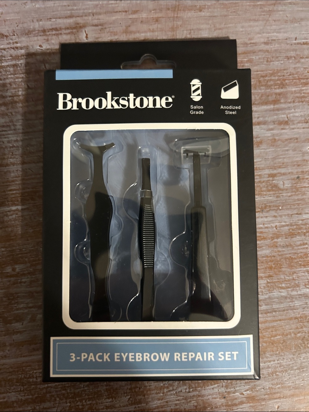 Brookstone Black 3-Pack Eyebrow Repair Set